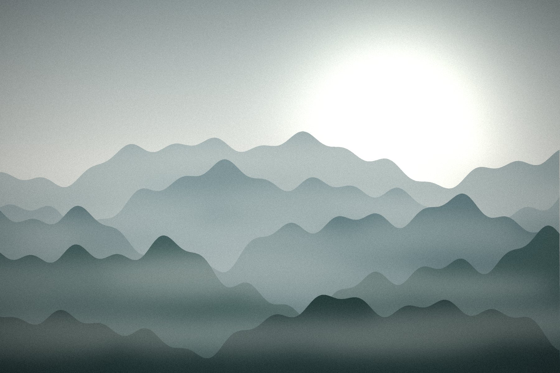 Bay Area hills layered in morning fog
